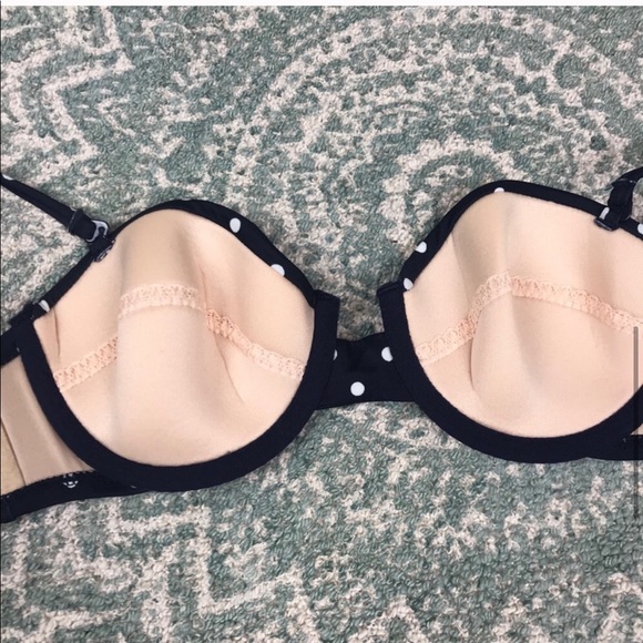 NWT 32b J. Crew Polka Dot Underwire Bikini Top - Picture 4 of 7